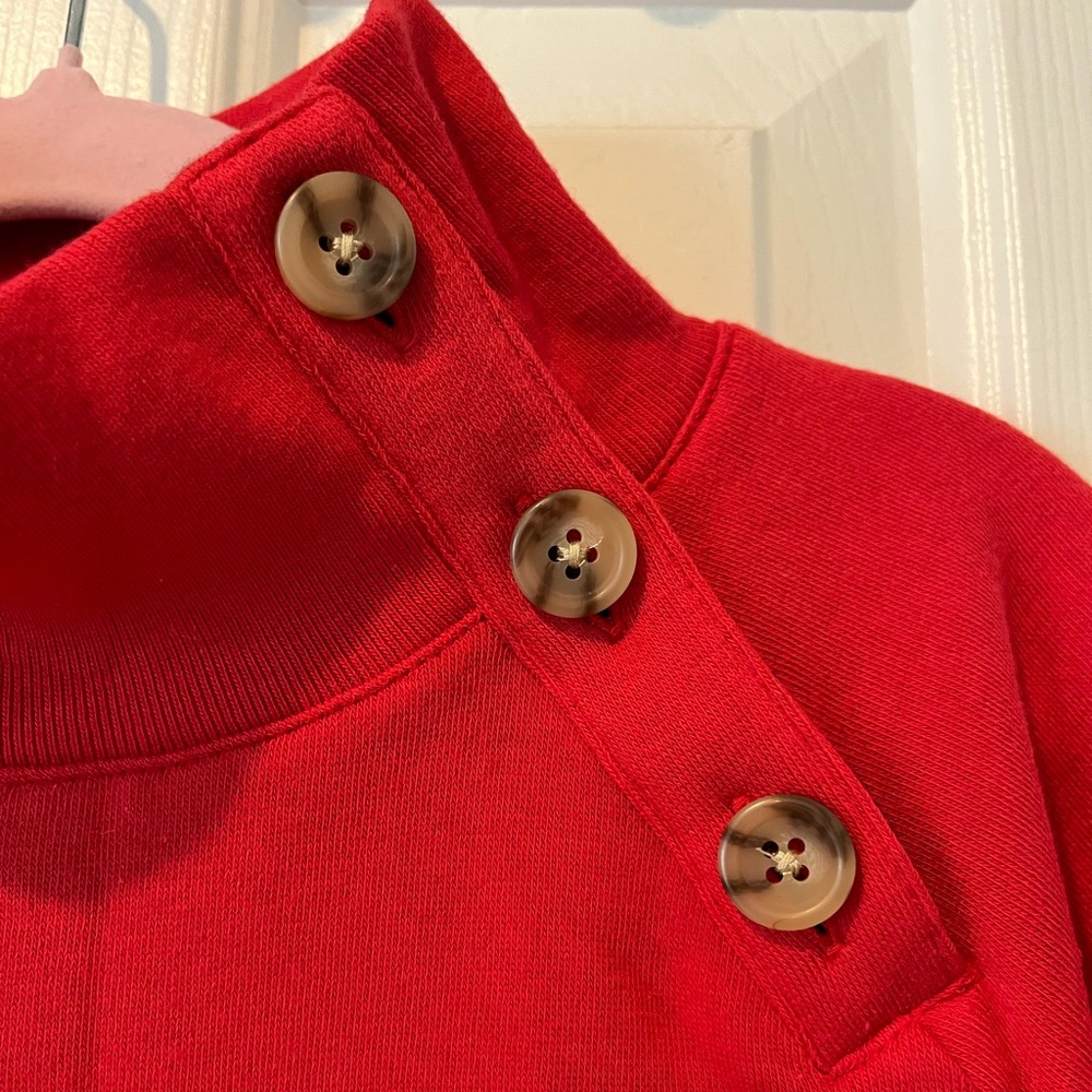 J Crew Crewcuts size M mock turtleneck holiday sweatshirt, NWT - Picture 2 of 10